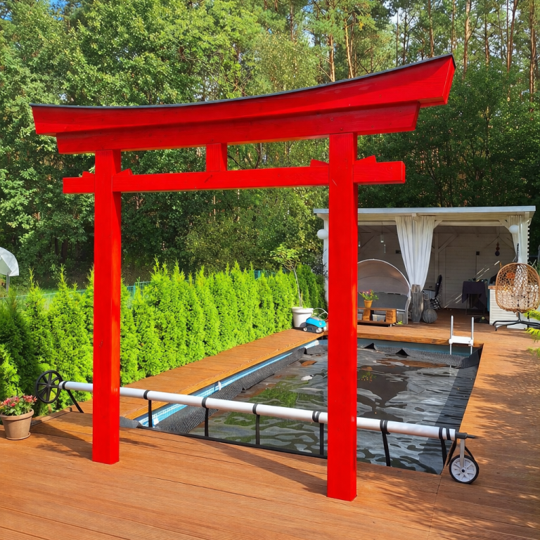 Myōjin-Torii Individuell gefertigte Myōjin Torii aus Holz – traditionell, hochwertig und mit Liebe zum Detail gebaut.